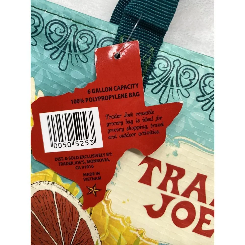 Trader Joes Bag Reusable Tote‎ NWT Texas